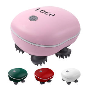 Masseur de cuir chevelu électrique portable, masseur de tête électrique, outil de massage du cuir chevelu en silicone avec lumière rouge - Product Image 1