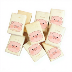 <span class=keywords><strong>Mouchoirs</strong></span> en papier doux, sans poussière, écologiques, en gros d'usine, OEM ODM, 13,5 g x 4 plis, 210 x 205 mm - Product Image 1