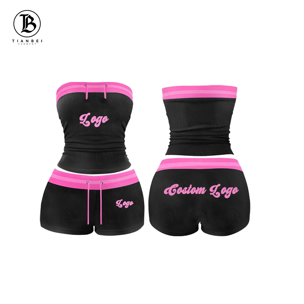 Summer New Arrivals Sleeveless Tank Top And Shorts Set Women Suits Lounge Sets Sportswear Clothing Fitness Two Piece Activewear