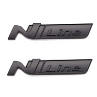 Offre Spéciale personnalisé 3d Abs Lettres N-Line Insignes De Grille Avant De Voiture Autocollant De Voiture Emblème Badge Avec Auto-Adhésif