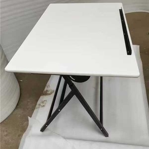 Table à dessin à angle réglable 120x90x116 cm en métal blanc autoportante pour bureau, salle d'étude et de formation - Product Image 5