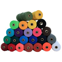 Usine vente chaude 3-5mm 100m torsadé 100% coton corde macramé cordon bricolage Crochet fils à tricoter
