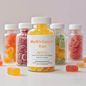 Bonbons multivitaminés végétaliens, suppléments vitaminiques pour la beauté naturelle de la peau, bonbons multivitaminés en fer - Product Image 1