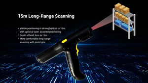 Escáner de código de barras portátil <span class=keywords><strong>PDA</strong></span> 1D 2D QR de mano 4,0 pulgadas Industrial Mobile Android Nfc PDAs con empuñadura de pistola - Product Image 5
