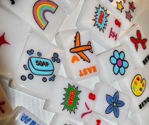 Bespoke Series Luxury Acrylic Mahjong Tiles Set-160 Pieces Foldable Single-Layer White for Children Family <strong>Entertainment</strong> - Product Image 4