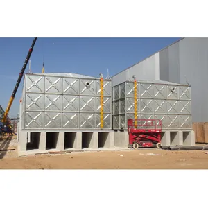 Tanque de água modular de aço galvanizado mergulhado a quente para a agricultura tanque galvanizado de 500 10000 litros para Malásia Kuwait