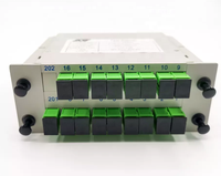 1*16 1x32 LGX Box Cassette Card Insertion SC/APC PLC Splitter Module 1*16 Fiber Optic Plc Splitter