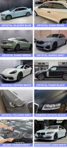 للبيع بالجملة من مادة TPU فينيل ذاتي الشفاء لامع PPF كريستالي معدني سلسلة ألوان فيلم حماية الطلاء - Product Image 5