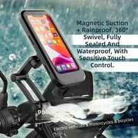 Support de téléphone pour vélo imperméable générique pour smartphones de 4 à 6,7 pouces, noir