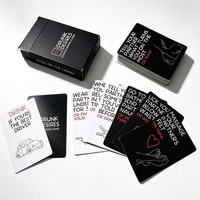 Cartes de questions pour couples, jeux de boisson nocturnes, ensemble de cartes pour adultes, personnalisables OEM ODM avec impression complète