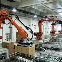 Bras robotique industriel KUKA KR 6 R700-2 pour l'entretien des machines, robot 6 axes, charge utile de 6 kg, portée de 726 mm, conception compacte IP65/IP67