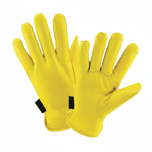 Guantes de cuero de vaca para conductores, alta calidad, con logotipo personalizado, último estilo - Product Image 1