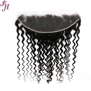 FH Closure en dentelle 13x4, Extensions de cheveux humains blonds naturels 613, Cheveux humains brésiliens 100% non traités, Closure frontale - Product Image 1