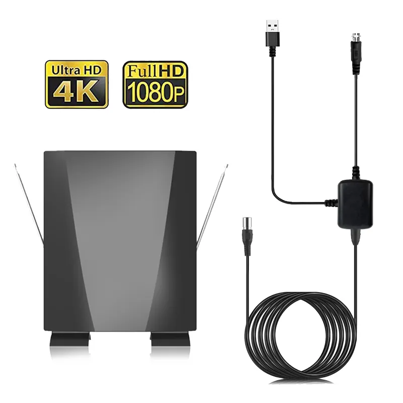 Hd Indoor Aerial UHF VHF Digital Hdtv Antena Amplifier Booster 1080p Outdoor Tv Antenna For Free Channels OEM/ODM