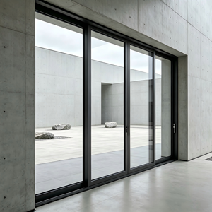 Deioux Modern Design Aluminum Frame <b>Sliding</b> Glass Door with Hurricane Impact Resistant Glass for Kitchen OEM ODM Service - Product Image 1