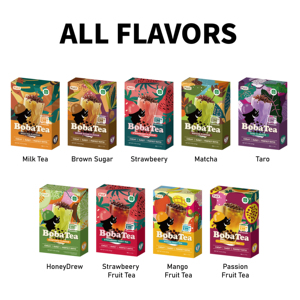 Mango Commercial Bubble Tea Ingredients Microwavable Tapioca Boba Pack Ambient Storage 3 SET For Restaurant Menu - Product Image 4