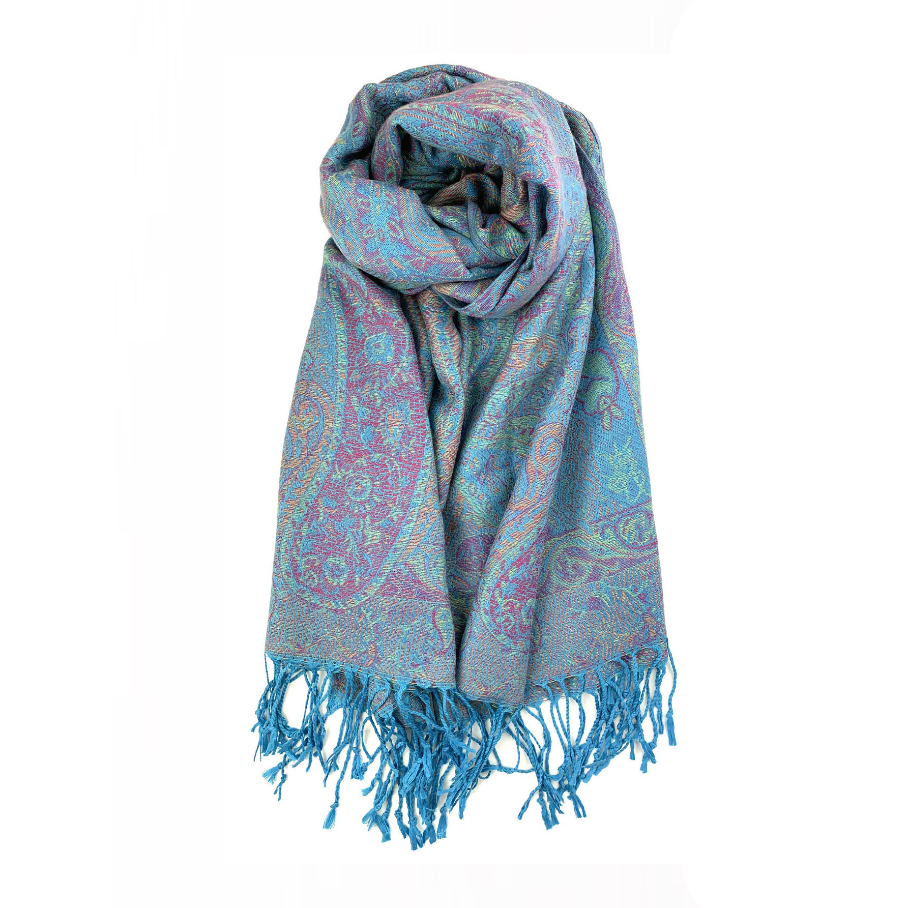 小物 STILL JACQUARD LONG STOLE (DUSTY BLUE) Soft, High-Quality Shawl - Perfect for Muslims & Daily Use