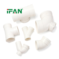 Raccords d'égout en PVC UPVC IFAN 50-160 mm, connecteurs de tuyaux de drainage blancs pour la plomberie