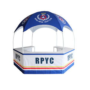 Tente dôme promotionnelle entièrement imprimée avec auvent <span class=keywords><strong>de</strong></span> table personnalisé gratuit avec comptoir amovible tente salon professionnel tente dôme géodésique - Product Image 6