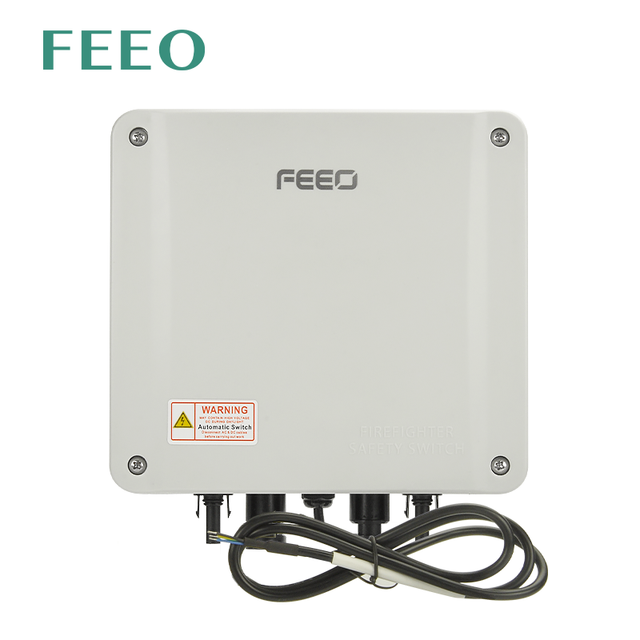 Solar Rapid Shutdown Device Firefighter Safety Switch 3 String 30mA 1000V 1500V DC PV Disconnector Array Level FEEO FRS