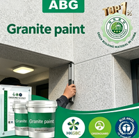 Peinture acrylique respirante effet granit pour comblement de fissures, revêtement mural texturé pour projets extérieurs sur base ciment