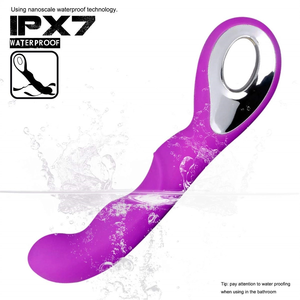 Vibrateur point G incurvé en silicone, stimulateur clitoridien avec anneau de maintien au <span class=keywords><strong>doigt</strong></span>, masseur à forte vibration rechargeable, jouet sexuel pour femmes - Product Image 5