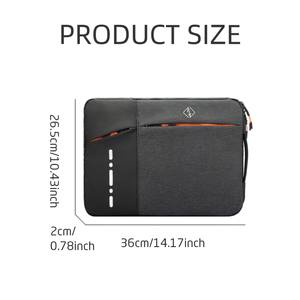 Housse de transport pour ordinateur portable professionnel 13,3 14 15,6 pouces avec poignée pour MacBook Air <span class=keywords><strong>Pro</strong></span> Dell HP Lenovo <span class=keywords><strong>Asus</strong></span> - Product Image 3