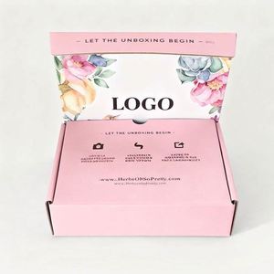 Colorful Corrugated Shipping <b>Box</b> for E-commerce Self-Sealing Magnet Fold Design for Cosmetic <b>Clothes</b> Wigs Underwear Gifts - Product Image 3