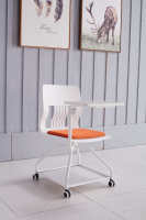 Chaise de bureau avec dossier, chaise de formation pliable, chaise de conférence, cadre en fer et plastique PP de haute qualité, garantie de 2 ans