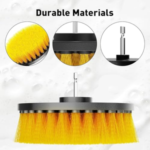 Drill Home Cleaning <b>Brush</b> Attachments Set Scrub Pads Sponge <b>Power</b> Scrubber Cleaning <b>Brush</b> With Extend Long Attachment - Product Image 3
