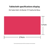 Nappe jetable en plastique imprimée minimaliste, couleur unie, film d'aluminium imprimé PE, housse de table 2026, anti-huile, vente en gros