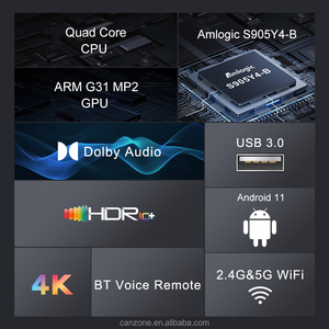 <span class=keywords><strong>Android</strong></span> 11 2GB /16GB BT <span class=keywords><strong>4.2</strong></span> Amlogic s905y4 <span class=keywords><strong>TV</strong></span> Stick Dolby tầm nhìn <span class=keywords><strong>Android</strong></span> HD 4K Video <span class=keywords><strong>TV</strong></span> Box - Product Image 3