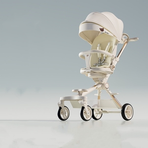 Nouvelle poussette bébé pliable <span class=keywords><strong>2</strong></span>-en-<span class=keywords><strong>1</strong></span> dispositif à bascule siège de voiture cadre en alliage d'aluminium - Product Image 5