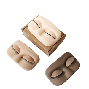 Cabeza de Maniquí de Silicona para Práctica de Extensión de Pestañas, Cabeza de Entrenamiento Realista para Técnicos de Pestañas Principiantes, Disponible al por Mayor - Product Image 1