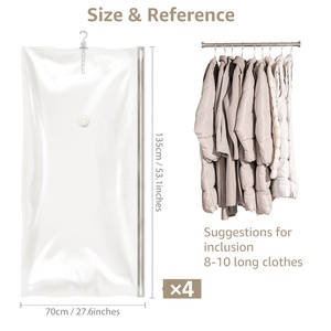 Borsa da appendere <span class=keywords><strong>per</strong></span> indumenti e borsa a compressione <span class=keywords><strong>per</strong></span> indumenti borse <span class=keywords><strong>per</strong></span> la conservazione della casa con sigillo <span class=keywords><strong>sottovuoto</strong></span> stampate personalizzate <span class=keywords><strong>per</strong></span> abbigliamento - Product Image 6