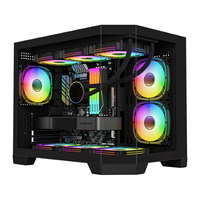 Wholesale Steel Full Tower Computer Gaming PC Case ATX/M-ATX ITX Cabinet RGB Casing Display Screen LCD 360mm Water-Cooling 7