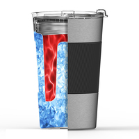 Tasse de refroidissement instantané en acier inoxydable-Le noyau de gel gelé refroidit les boissons en 1 minute pour un rafraîchissement sans effort à tout moment