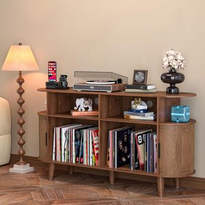 Milieu du siècle moderne noyer tourne-disque support USB Station <span class=keywords><strong>de</strong></span> charge grande armoire <span class=keywords><strong>de</strong></span> <span class=keywords><strong>rangement</strong></span> <span class=keywords><strong>pour</strong></span> <span class=keywords><strong>CD</strong></span> meubles <span class=keywords><strong>de</strong></span> maison <span class=keywords><strong>pour</strong></span> chambre - Product Image 2