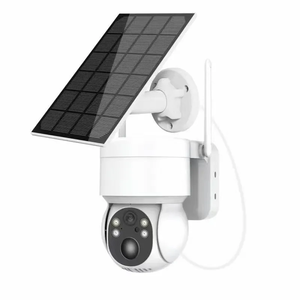 Kamera Jaringan Tenaga Surya, 3.7W Panel Surya 2MP WiFi Surya CCTV PTZ Kamera Luar Ruangan ICSee 1080P <span class=keywords><strong>Wireless</strong></span> Solar Security WiFi Baterai - Product Image 1