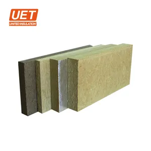 UET free sample Rock wool roof rw3 rw6 thermal insulation 80kg/m3 50mm thick rock stone wool fiber board