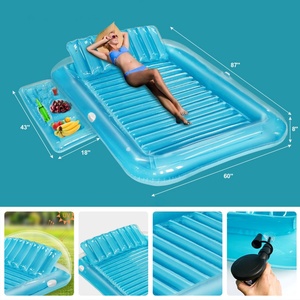 Water Party Leisure Floating <b>Platform</b> <b>Bed</b> Lounge Party Pool Rafting Suntan Tub Floating <b>Bed</b> <b>Frame</b> - Product Image 5