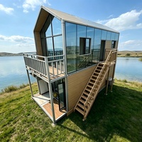 Maison préfabriquée portable imperméable, villa modulaire moderne, structure en acier, maison avec aménagement personnalisé