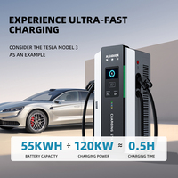 Équipement de charge rapide DC HAIDIRA à 96 % d'efficacité, 30-400 kW pour voitures électriques, bus, camions, flotte