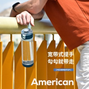 600ml BPA Free Tritan Sports Water <b>Bottle</b> One Touch Lid Leak Proof Hiking <b>Flask</b> with Handle - Product Image 3