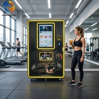 Distributeur automatique de protéines en poudre avec écran de 32 pouces, système d'auto-nettoyage intelligent et distributeur automatique de shakes pour les bureaux d'entreprise