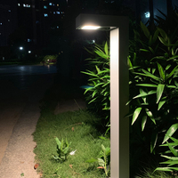 Lampe de jardin carrée en aluminium LED étanche IP65, style moderne de haute qualité, lampes de pelouse, lampes de cour, lampes d'ambiance