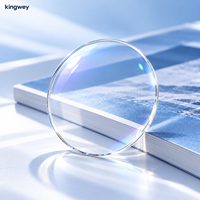 Verres optiques semi-finis en résine monofocale à deux composants, avec revêtement HMC UV420 SF 1.61 MR8, transparents, anti-lumière bleue, pour lunettes