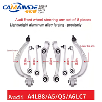 Nouveau kit de suspension automobile Camaimde pour Audi A4L B8 A6L C6/C7 Q5 A5 Bras de suspension inférieur et bras oscillant supérieur