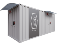 Centre de données préfabriqué en conteneur 20GP avec système de refroidissement par air, rack de serveur 42U, solution de centre de données personnalisée