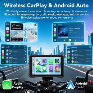 หน้าจอสัมผัสระบบนำทาง <span class=keywords><strong>GPS</strong></span> สำหรับมอเตอร์ไซค์ รองรับ CarPlay และ Android Auto สำหรับธุรกิจรถจักรยานยนต์ ผู้ผลิต ผู้จัดจำหน่าย ขายส่ง รับออเดอร์จำนวนมาก - Product Image 4